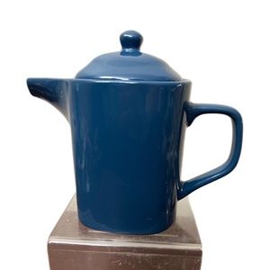 California Pantry Rounded Square Teapot Aqua Ceramic Tea Pot with Lid 2013